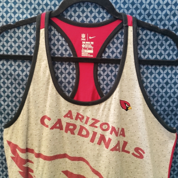 NFL Team Apparel - Women's red and grey Arizona Cardinals tank top. Size - XL - Picture 2 of 7